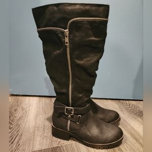 Women's black tall boots